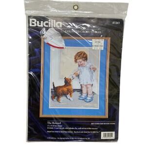 Bucilla The Reward Cross Stitch Complete Kit 11" x 17"